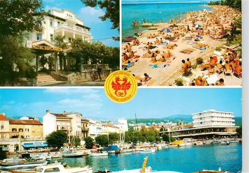 AK / Ansichtskarte 73948559 Crikvenica_Croatia Hotel Esplanade Strand Hafen