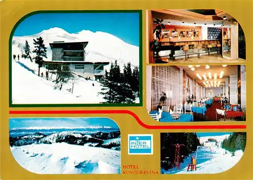 AK / Ansichtskarte  Horehronie_SK Hotel Kosodrevina Restaurant Wintersportplatz Gebirgspanorama Niedere Tatra