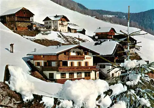 AK / Ansichtskarte 73948568 Antermoia_1515m_Dolomiti_IT Ferienwohnungen Binderhof Appartamenti Winterpanorama