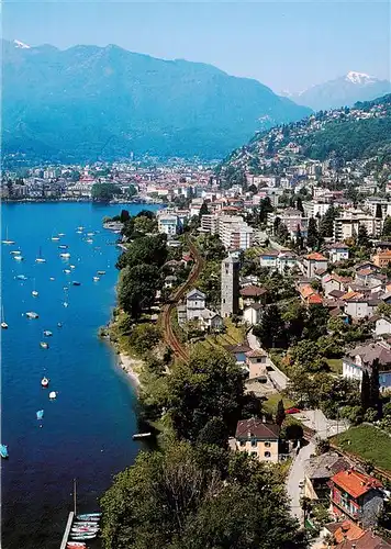 AK / Ansichtskarte  Locarno_Lago_Maggiore_TI Rivapiana Panorama