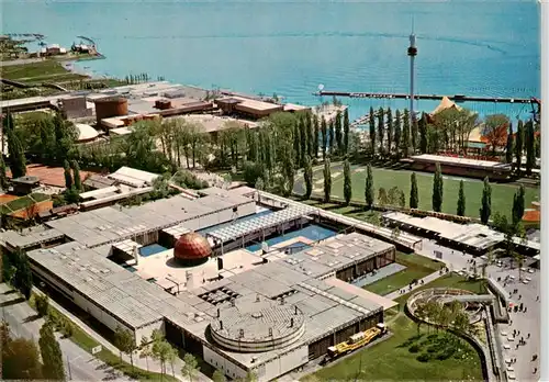 AK / Ansichtskarte  Lausanne_VD Exposition nationale suisse Secteur des transports et communications vue aérienne