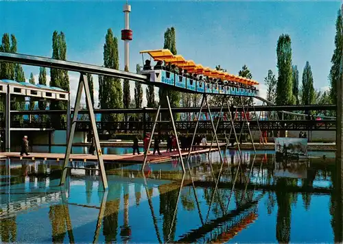 AK / Ansichtskarte  Lausanne_VD Exposition nationale suisse Passage du monorail dans le secteur des transport