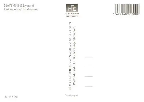 AK / Ansichtskarte  Mayenne_53 Crépuscule sur la Mayenne