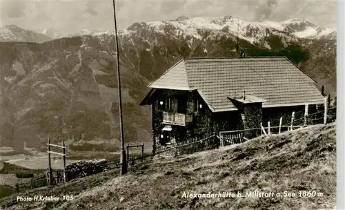 AK / Ansichtskarte  Millstatt_Millstaettersee_Kaernten_AT Alexanderhuette