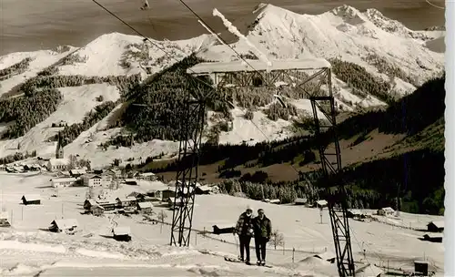 AK / Ansichtskarte  Mittelberg_Kleinwalsertal_AT mit Skilift Kuhgerenspitze Hammerspitze Hohgehren