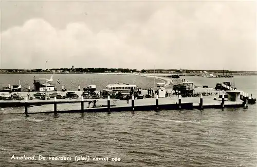 AK / Ansichtskarte  Ameland_NL De veerdam vanuit zee