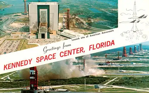 AK / Ansichtskarte  Florida__US-State Kennedy Space Center Launch site of American Astronauts