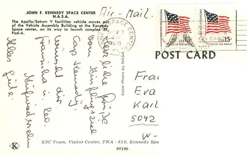 AK / Ansichtskarte  Florida__US-State Kennedy Space Center Launch site of American Astronauts