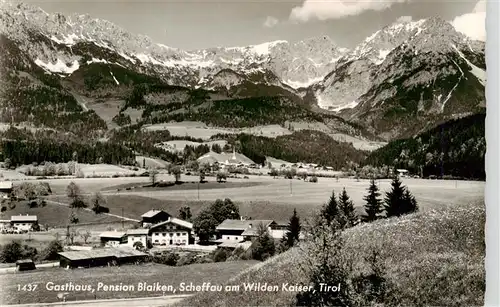 AK / Ansichtskarte 73948678 Scheffau_Tirol_Wilden_Kaiser_Tirol_AT Gasthaus Pension Blaiken