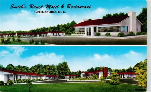 AK / Ansichtskarte 73948685 Greensboro_North_Carolina_USA Smiths Ranch Motel and Restaurant
