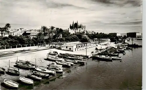 AK / Ansichtskarte  Palma_de_Mallorca_ES La Catedral desde Muelle Pescadores