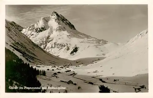 AK / Ansichtskarte  Galtuer_Tirol_AT im Paznauntal mit Ballunspitze