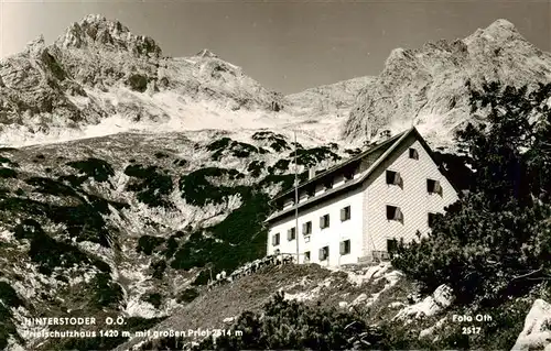 AK / Ansichtskarte  Hinterstoder_Oberoesterreich_AT Prielschutzhaus mit grossen Priel