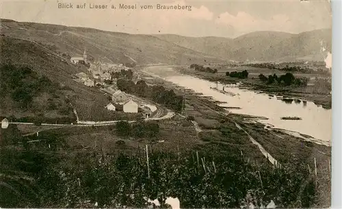 AK / Ansichtskarte  Lieser Panorama Blick vom Brauneberg