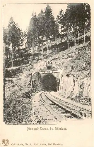 AK / Ansichtskarte  Ruebeland_Harz Bismarck-Tunnel Harz-Zahnrad-Bahn Blankenburg-Ruebeland-Tanne Serie Ic Offizielle Ansichtskarte No. 5