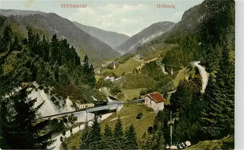 AK / Ansichtskarte 73948836 Hoellsteig Panorama Hoellental Schwarzwald