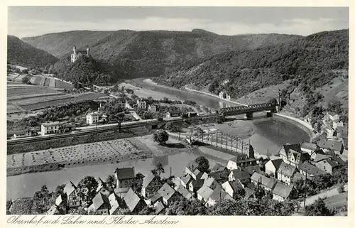 AK / Ansichtskarte 73948846 Obernhof_Lahn Panorama Blick zum Kloster Arnstein Kupfertiefdruck