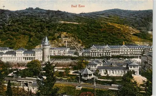 AK / Ansichtskarte  Bad_Ems_Lahn Blick von der Lahn Kurhaeuser