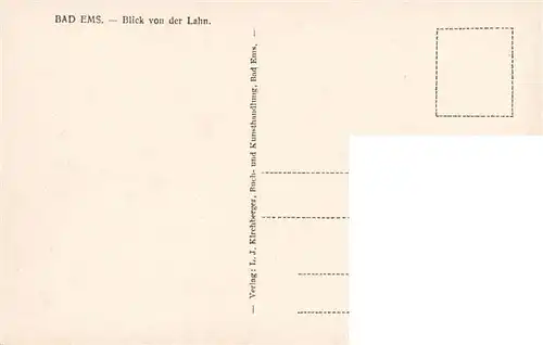 AK / Ansichtskarte  Bad_Ems_Lahn Blick von der Lahn Kurhaeuser