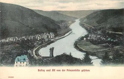 AK / Ansichtskarte 73948852 Bullay_Mosel und Alf Panorama Blick von der Prinzenhoehe