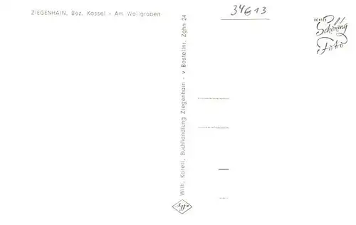 AK / Ansichtskarte  Ziegenhain_Hessen Am Wallgraben