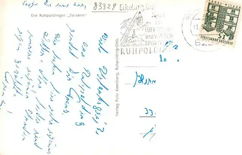 AK / Ansichtskarte  Ruhpolding Ruhpoldinger Zeiserin Trachten