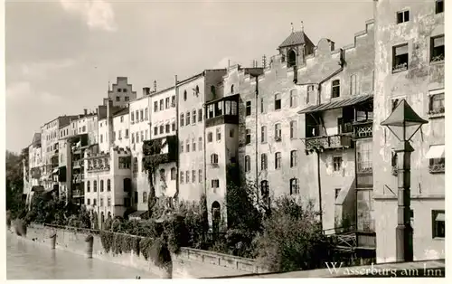 AK / Ansichtskarte  Wasserburg_Inn Haeuserpartie am Wasser