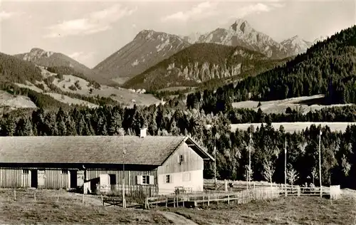 AK / Ansichtskarte  Wertach_Bayern Ellegg-Hoehe Blick zum Aggenstein