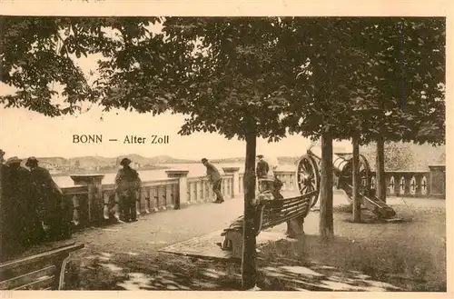 AK / Ansichtskarte 73948916 BONN_Rhein Alter Zoll Kanone