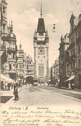 AK / Ansichtskarte  Freiburg_Breisgau Martinstor