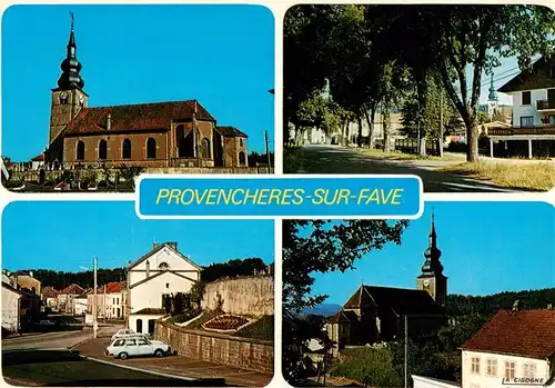 AK / Ansichtskarte  Provencheres-sur-Fave Kirche Allee Ortspartien