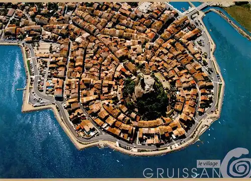 AK / Ansichtskarte  Gruissan_11_Aude Le Village Vue aerienne