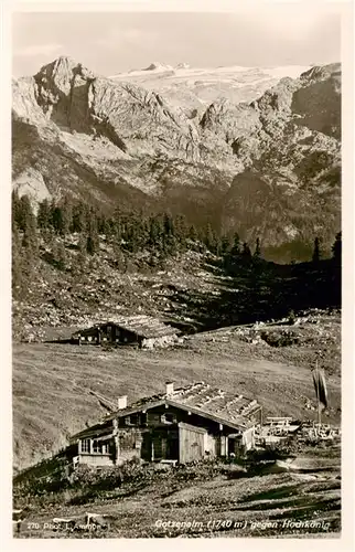 AK / Ansichtskarte  BERCHTESGADEN Goetzenalm gegen Hochkoenig