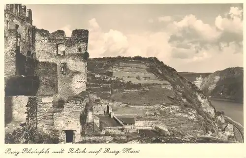 AK / Ansichtskarte 73948996 St_Goar_Rhein Burg Rheinfels mit Blick auf Burg Maus