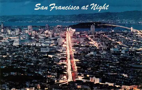 AK / Ansichtskarte  San_Francisco_California_USA at night