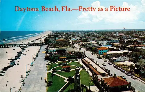 AK / Ansichtskarte  Daytona_Beach_Florida_USA Pretty as a Picture aerial view