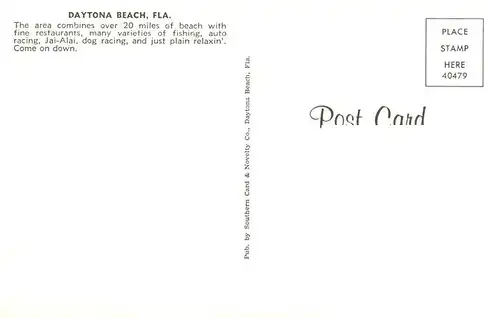 AK / Ansichtskarte  Daytona_Beach_Florida_USA Pretty as a Picture aerial view