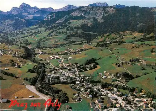 AK / Ansichtskarte  Praz-sur-Arly Vue aerienne Via la station et le Mont Charvin