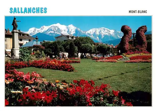 AK / Ansichtskarte  Sallanches_74_Haute-Savoie Vue panoramique et le Massif du Mont Blanc