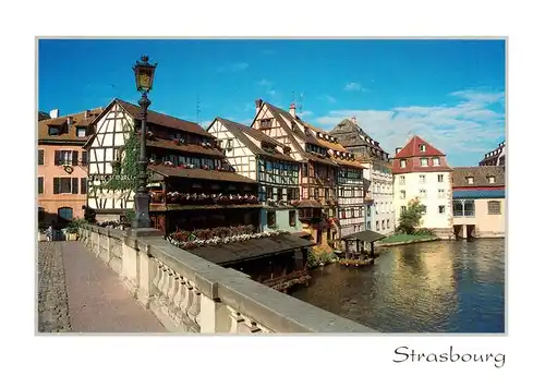 AK / Ansichtskarte  Strasbourg__Strassburg_67_Bas-Rhin Das Kleine Frankreich von der St Martin Bruecke