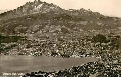 AK / Ansichtskarte  Luzern__LU Panorama Vierwaldstaettersee Blick gegen Pilatus