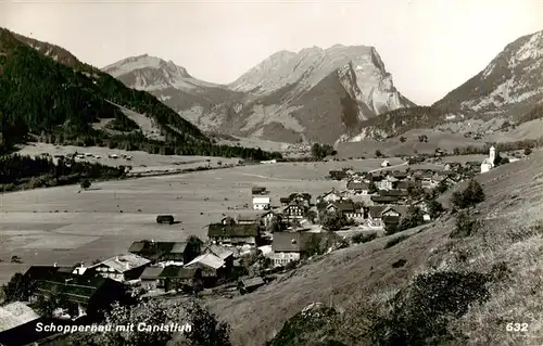 AK / Ansichtskarte  Schoppernau_Vorarlberg_AT Panorama Blick gegen Canisfluh Bregenzerwaldgebirge