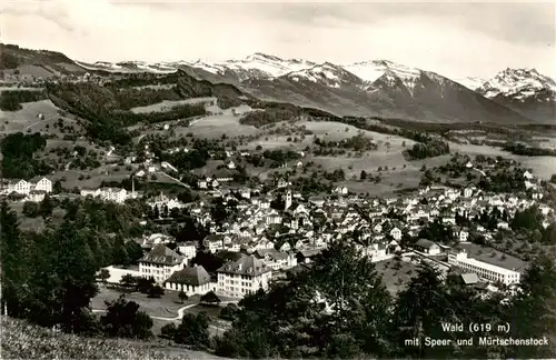 AK / Ansichtskarte  Wald__ZH Panorama Blick gegen Speer und Muertschenstock