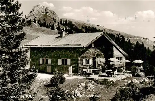 AK / Ansichtskarte  Lenggries Toelzer Huette Schroedelstein