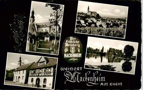 AK / Ansichtskarte 73949169 Nackenheim Ortsansichten Kirche Partie am Wasser