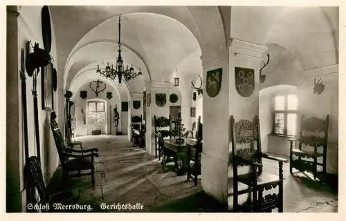 AK / Ansichtskarte  Meersburg_Bodensee Schloss Gerichtshalle