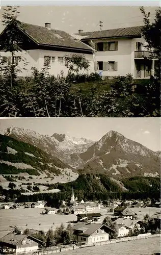 AK / Ansichtskarte 73949192 Fischen_Allgaeu Gaestehaus Hoermann Panorama Allgaeuer Alpen