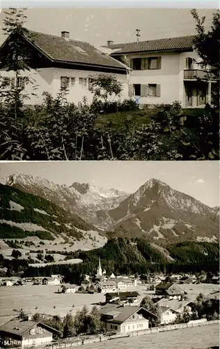 AK / Ansichtskarte  Fischen_Allgaeu Gaestehaus Hoermann Panorama Allgaeuer Alpen