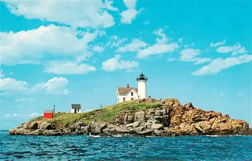 AK / Ansichtskarte 73949200 York_Beach_Maine_USA Nubble Light Cape Neddick