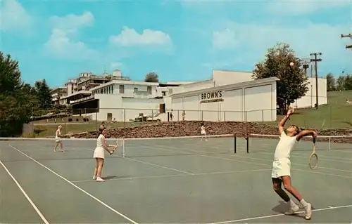 AK / Ansichtskarte  Loch_Sheldrake_New_York_USA Charles and Lillian Brown's Hotel Tenniscourt